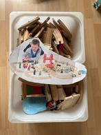 Houten Treinbaan - Compleet! Met extra treintjes, Ophalen of Verzenden, Gebruikt, Overige typen
