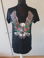 Lang zwart 'Live n Love' t-shirt - maat XL ***zgan***, Zwart, Maat 46/48 (XL) of groter, Ophalen of Verzenden, Zo goed als nieuw