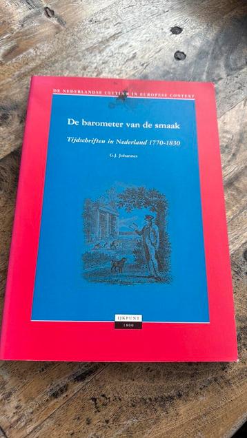 G.J. Johannes - De barometer van de smaak beschikbaar voor biedingen
