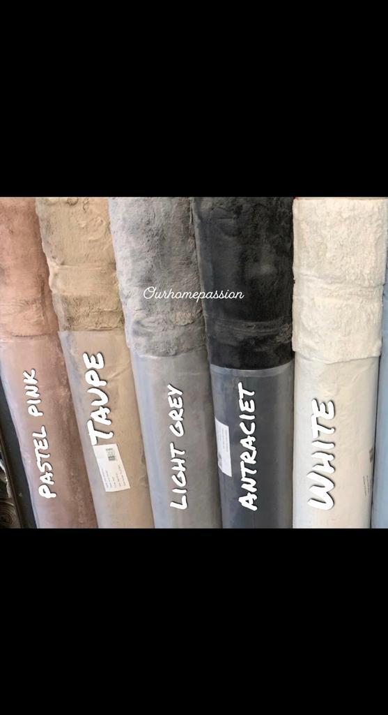 HOOGPOLIG VLOERKLEED TAPIJT ERIC KUSTER TAUPE WIT ZWART GRYS, Huis en Inrichting, Stoffering | Tapijten en Kleden, Nieuw, 200 cm of meer