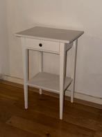 Wit nachtkastje met lade, Gebruikt, Minder dan 45 cm, Hout, 55 tot 70 cm
