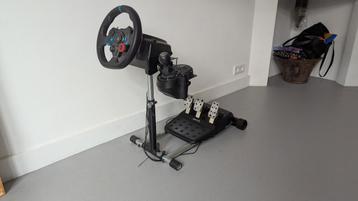 Logitech G29 Stuur - Pedalen - Shifter en Racestand beschikbaar voor biedingen