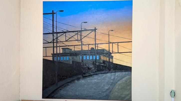 2 Olieverfschilderijen Bert van Ommen (Arnhem), Antiek en Kunst, Kunst | Schilderijen | Klassiek, Ophalen