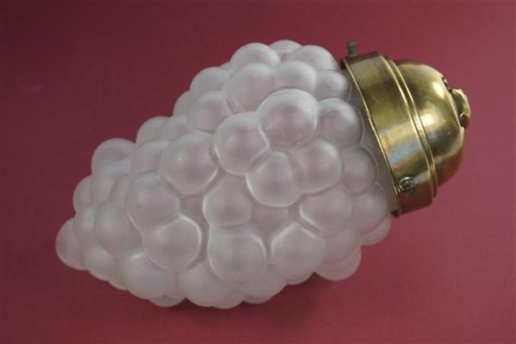Vintage hanglamp druif-glas, Huis en Inrichting, Lampen | Hanglampen, Gebruikt, Minder dan 50 cm, Glas, Ophalen of Verzenden