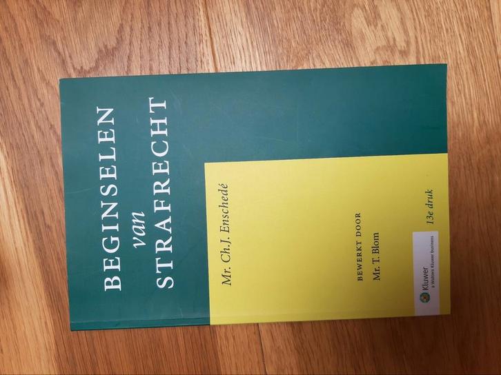 Ch.J. Enchede - Beginselen van strafrecht, Boeken, Wetenschap, Zo goed als nieuw, Ophalen of Verzenden