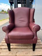 Oor fauteuil bordeaux rood, Huis en Inrichting, Fauteuils, Ophalen, Gebruikt