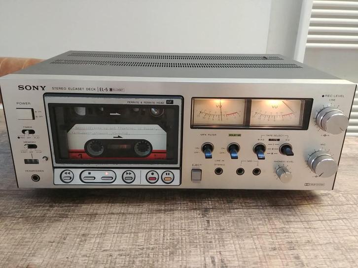 Sony Elcaset Deck EL-5, Audio, Tv en Foto, Cassettedecks, Enkel, Sony, Tape counter, Ophalen of Verzenden