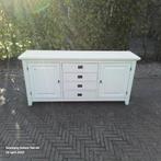 Wit brocante dressoir / landelijke buffetkast, Ophalen, Gebruikt, 150 tot 200 cm, 25 tot 50 cm