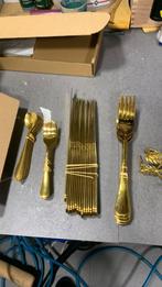 bestek goud, Huis en Inrichting, Ophalen, Zo goed als nieuw, Rvs of Chroom