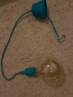 Ikea Hanglamp turquoise, Huis en Inrichting, Lampen | Hanglampen, Ophalen, Gebruikt, Glas, Minder dan 50 cm