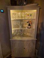 Hoekkast vitrine vintage, Huis en Inrichting, Ophalen, Gebruikt, 50 tot 100 cm, 150 tot 200 cm