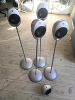 KEF HTS2001 Speakers / Eitjes / Surround 5.0 - Statief 4x, Audio, Tv en Foto, Luidsprekers, Overige merken, Gebruikt, Ophalen of Verzenden