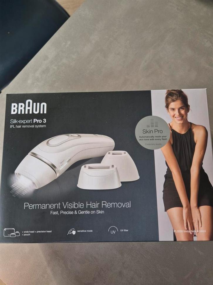 Braun Silk-expert Pro 3 IPL Ontharingsapparaat, Witgoed en Apparatuur, Persoonlijke-verzorgingsapparatuur, Zo goed als nieuw, Scheren en Epileren