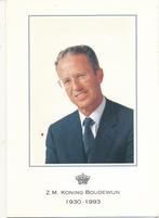 Z. M. Koning Boudewijn 1930 - 1993, Verzamelen, Bidprentje, Verzenden