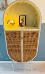 HK Living Retro Ovale Kast groengrijs, Antiek en Kunst, Ophalen
