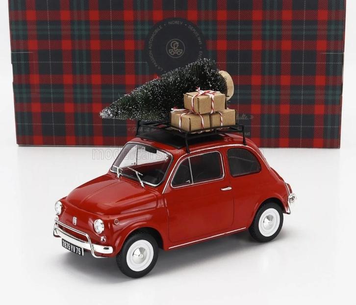 FIAT 500 L 1968 CHRISTMAS EDITION PACK 1:18 NOREV, Hobby en Vrije tijd, Modelauto's | 1:18, Nieuw, Auto, Norev, Ophalen of Verzenden