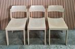 35 x Vintage houten Deense stoelen cafestoelen horeca bistro, Ophalen of Verzenden, Zo goed als nieuw, Bruin, Vijf, Zes of meer stoelen