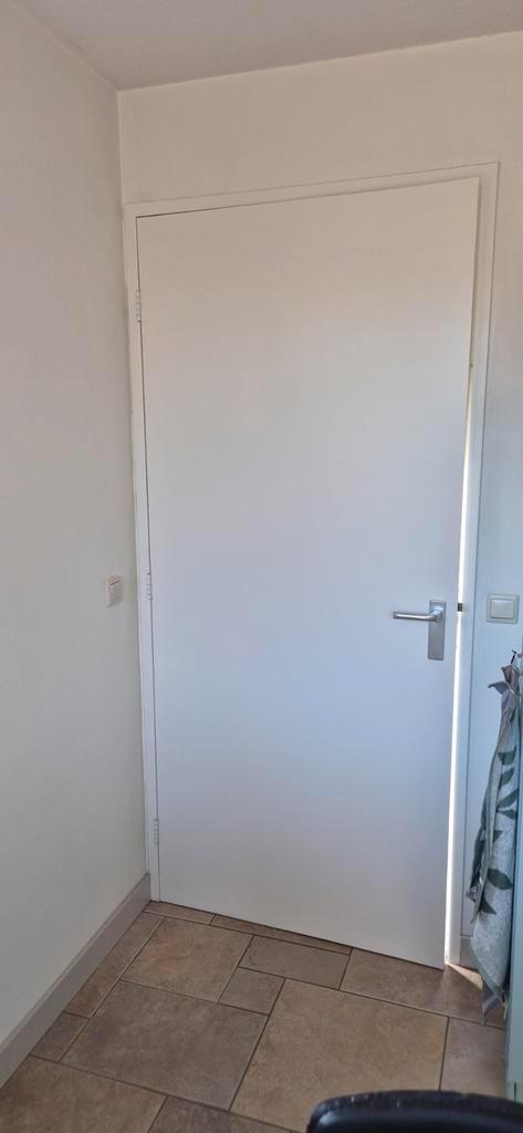 Witte Binnendeur - Standaard Maat, Doe-het-zelf en Verbouw, Deuren en Horren, Zo goed als nieuw, Binnendeur, 200 tot 215 cm, 80 tot 100 cm