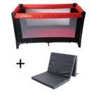 Qute Q Campingbedje + Extra Matras, Ophalen, Zo goed als nieuw, Rechthoekig