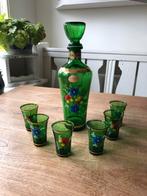 Prachtige vintage likeurset uit Italië. Karaf met glaasjes., Ophalen of Verzenden
