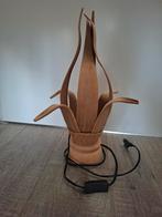Staande houten lamp, Ophalen of Verzenden