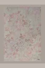 4750 Romantisch bloemenbehang vintage poeder roze 80s swiet, Huis en Inrichting, Stoffering | Behang, Verzenden, Roze