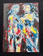 Zeefdruk Jonas Erszi - Little conversation   (Zomeropruiming, Antiek en Kunst, Verzenden