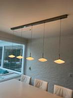 Moderne Eetkamerlamp met 5 Lichtpunten, Ophalen, Zo goed als nieuw, Glas, Minder dan 50 cm