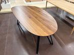 Walnoten tafel kiezelvorm 220x110cm, Ophalen, Vijf personen of meer, Rechthoekig, 50 tot 100 cm