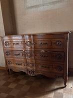 Commode Louis XV-stijl fruitboomhout, Gebruikt, 100 tot 150 cm, Ophalen of Verzenden, 3 of 4 laden