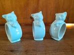 3 leuke servetringen met kat, wit porselein, samen €6,50, Antiek en Kunst, Ophalen of Verzenden