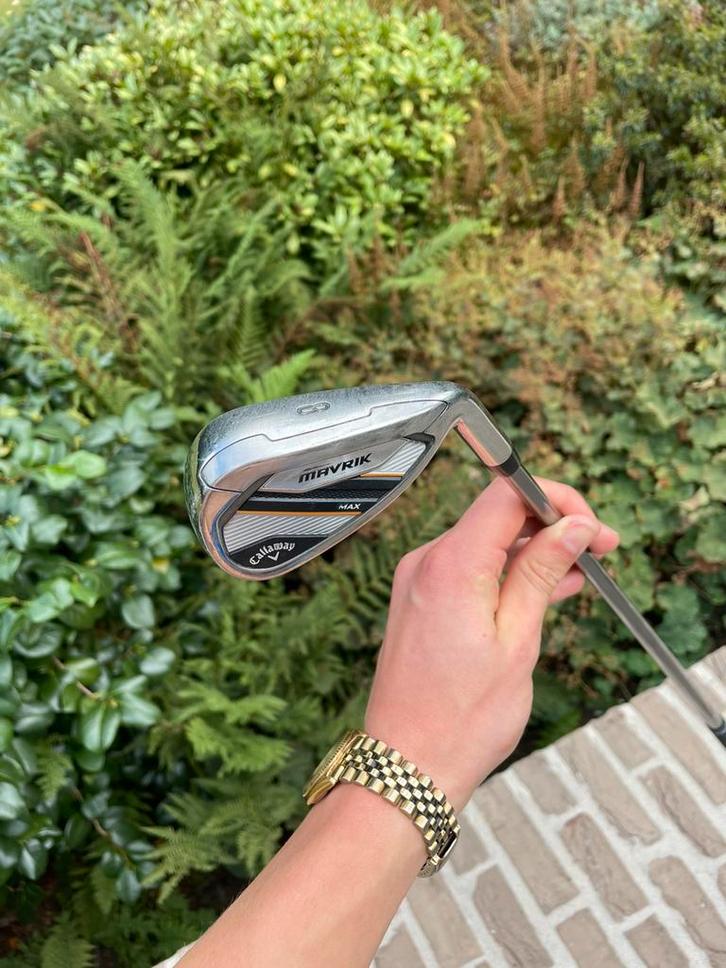 Callaway Mavrik Max ijzer 8, Sport en Fitness, Golf, Zo goed als nieuw, Club, Callaway, Verzenden