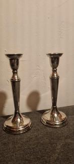 Zilveren kandelaars van VKB Leeuw, Antiek en Kunst, Ophalen of Verzenden, Zilver