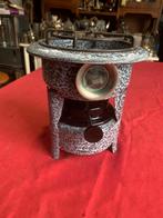 Grijs gewolkte 1 pits petroleum stelletje, Ophalen of Verzenden