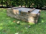 Oude decoratieve houten kist, Ophalen of Verzenden, Gebruikt, 50 tot 100 cm, Minder dan 50 cm