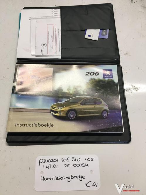 Peugeot 206 Sw 1.4 16v 2005 2500054 Instructieboekje, Auto diversen, Handleidingen en Instructieboekjes, Ophalen of Verzenden