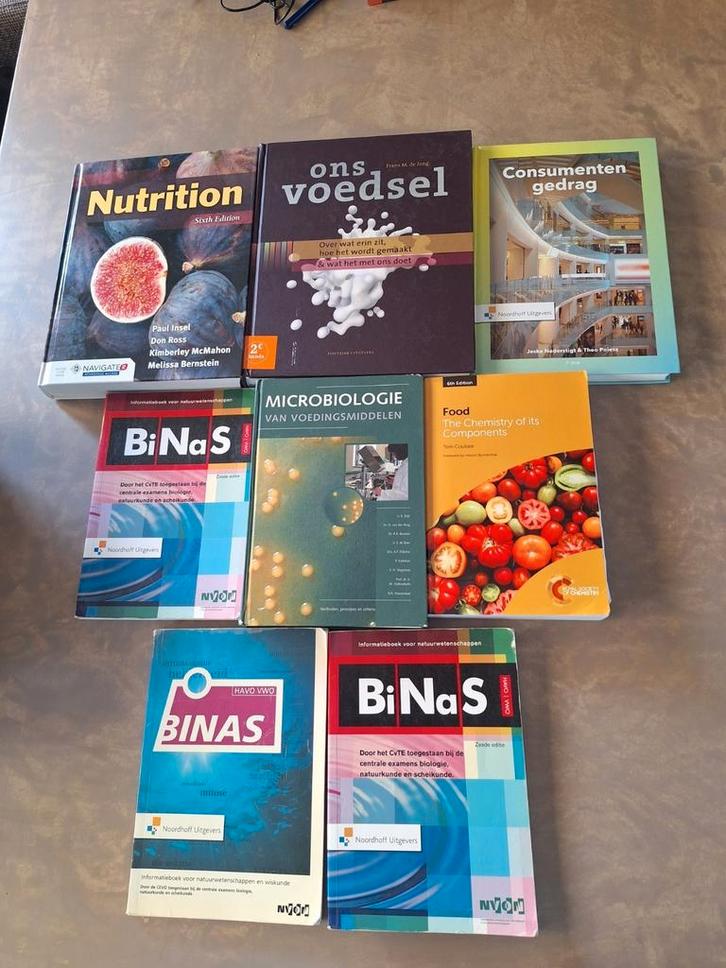 Schoolboeken voedings-levensmiddelentechnologie, Boeken, Partijen en Verzamelingen, Zo goed als nieuw, Ophalen of Verzenden