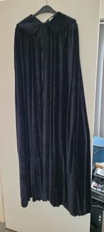Zwarte fluwelen cape met capuchon, Maat 42/44 (L), Ophalen of Verzenden, Zo goed als nieuw, Halloween