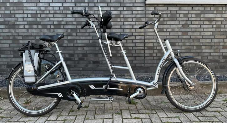 Elektrische Van Raam Twinny tandem achter bestuurder!, Fietsen en Brommers, Fietsen | Tandems, Zo goed als nieuw, Meer dan 20 versnellingen