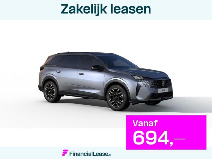 Peugeot 5008 Allure - Hybrid, Auto's, Peugeot, Bedrijf, Lease, Financial lease, Metallic lak, Benzine, Euro 6, B, SUV of Terreinwagen