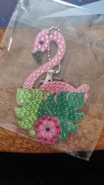 Diamond painting sleutelhanger Flamingo, Ophalen of Verzenden, Nieuw, Knutselwerk