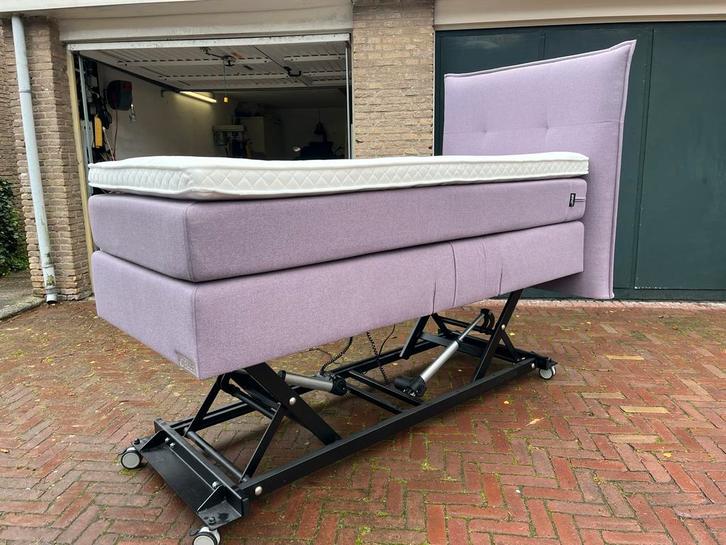 Elektrisch Hoog Laag Bed 90x200 + Matras, Huis en Inrichting, Slaapkamer | Bedden, Zo goed als nieuw, Eenpersoons, 90 cm, 200 cm