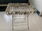 bijzet/plantentafeltje, Huis en Inrichting, Tafels | Bijzettafels, Minder dan 55 cm, Gebruikt, Metaal of Aluminium, Klassiek