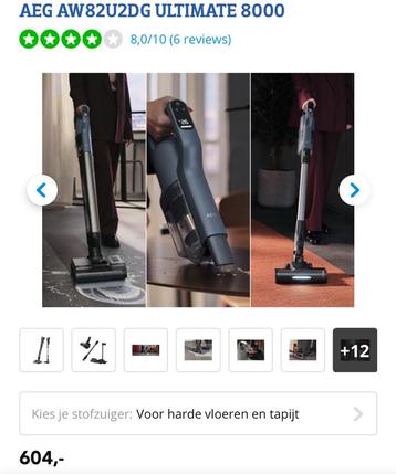 AEG AW82U2DG steelstofzuiger 3-in-1 wet&dry cordless cleaner beschikbaar voor biedingen