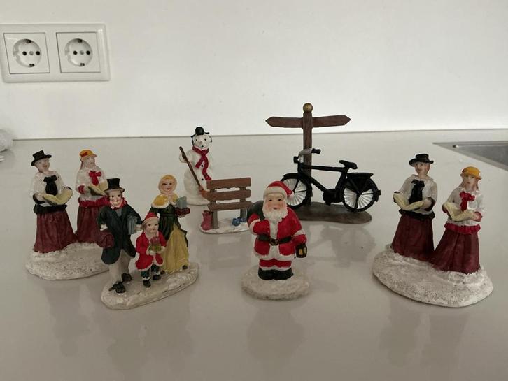 Kerst Figuren aanvulling kerstdorp, Diversen, Kerst, Gebruikt, Ophalen of Verzenden