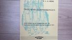 Bladmuziek orgel: D v.d. Berg, Twee koraalbewerkingen, Ps 66, Gebruikt, Artiest of Componist, Populair, Ophalen