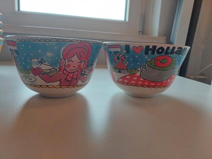 2 Blond Amsterdam kommen - I love Holland, Unox, Huis en Inrichting, Keuken | Servies, Zo goed als nieuw, Kom(men), Blond Amsterdam