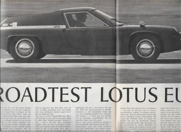 Roadtest Lotus Europa, Autovisie 1967. beschikbaar voor biedingen