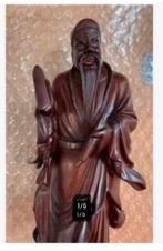 Mooie Chinese wijsgeer, Hout, gelakt, 23 cm hg., mooi, Antiek en Kunst, Ophalen of Verzenden