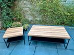 Salontafel en Hoektafel - Industrieel z.g.a.n., Huis en Inrichting, Tafels | Salontafels, Ophalen, 50 tot 100 cm, 50 tot 100 cm